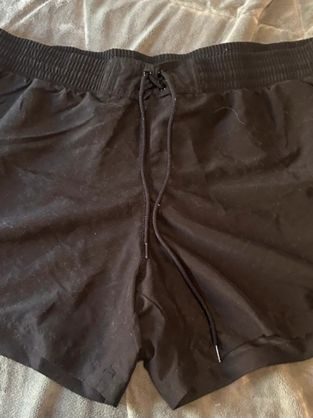 Kona Sol Black Athletic Drawstring Shorts